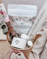 Geschenkset #1 - rosa - Kerzenhalter | Tee & Gewürz nach Wunsch | regional – Bild 2