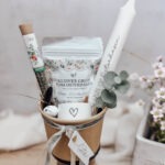 Geschenkset #2 - grün - Kerzenhalter | Tee & Gewürz nach Wunsch | regional