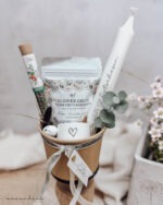 Geschenkset #2 - grün - Kerzenhalter | Tee & Gewürz nach Wunsch | regional