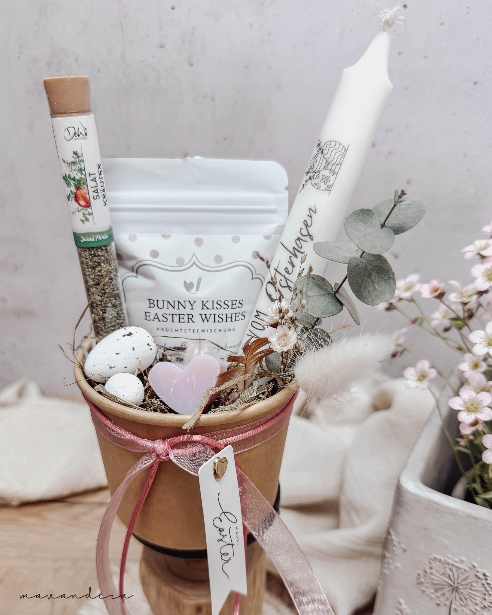 Geschenkset 3 -rosa Geschenkset #3 - rosa - Seife | Tee & Gewürz nach Wunsch | regional – Bild 1