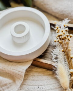 + Kerzenhalter groß Rillen