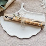 Kugelschreiber mit Gravur | LEBE LIEBE LACHE | Geschenkset (Personalisierung möglich)