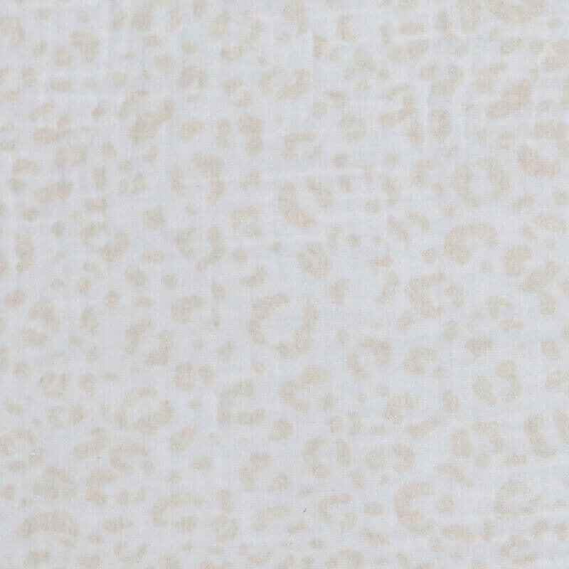 Musselin Leo offwhite Musselin Tuch | Schal - Leo Beige – Bild 1