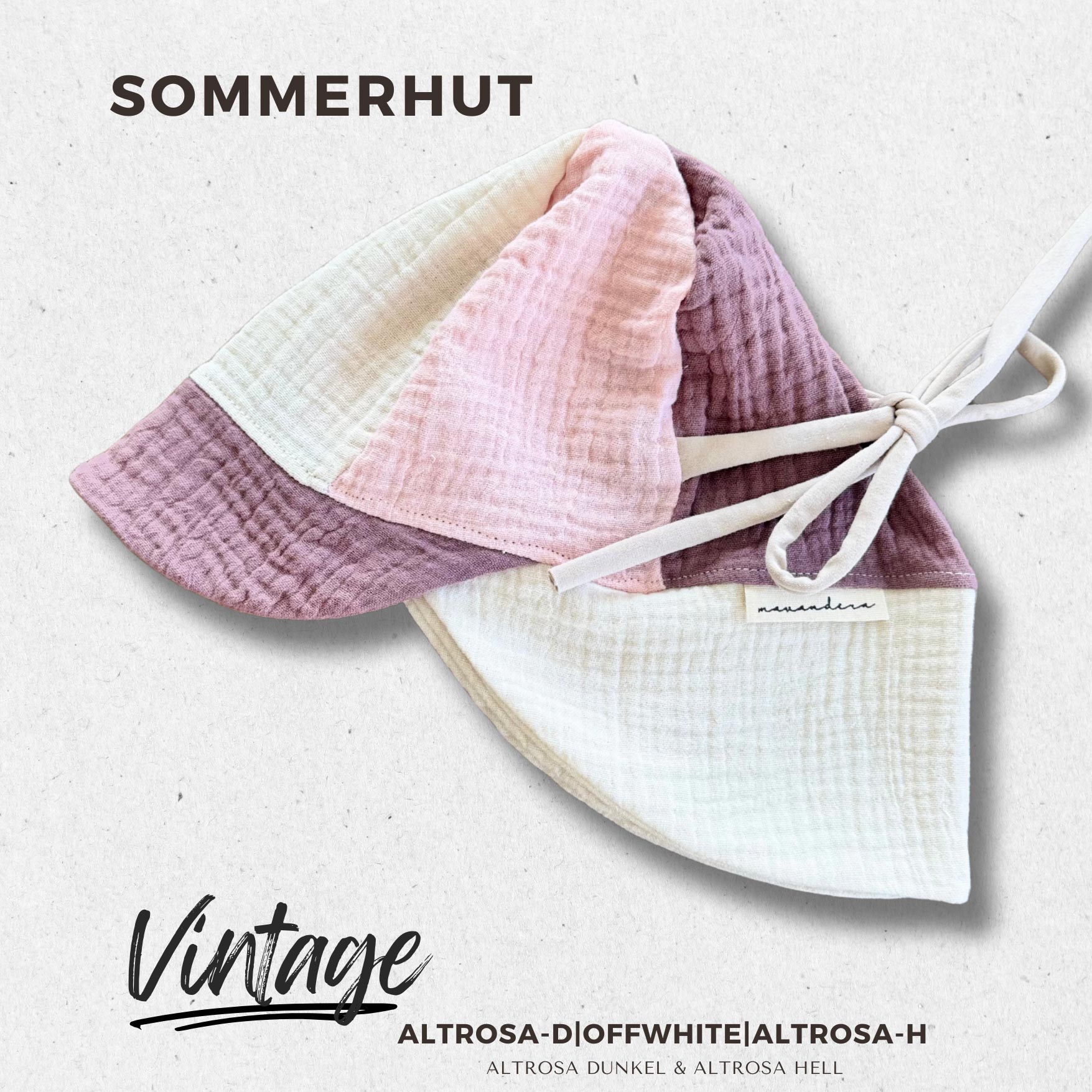 Altrosa-d_offwhite_ALTROSA-h Sommerhut - Musselin VINTAGE.style | ALTROSA-d|OFFWHITE|ALTROSA-h – Bild 1