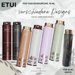 Parfüm-Taschenetui Leder Optik | verschiedene Farben - Personalisierung möglich (Gravur)