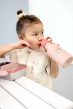 Edelstahl Kinder Trinkflasche - Sunny Explorer rose/pink 500 ml | Gravur Name möglich – Bild 3