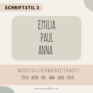 Schrift - Gravur Nr. #3