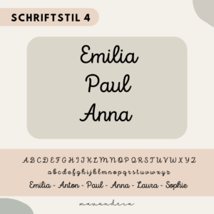 Schrift - Gravur Nr. #4