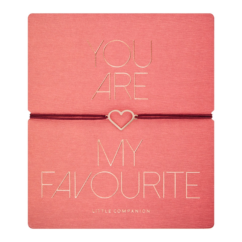 608160 Armband - Herz - you are my favourite | verstellbar – Bild 1
