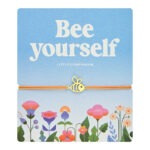 Armband - Biene - bee yourself (verstellbar - für Kids & Erwachsene)