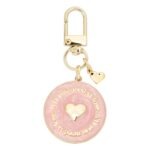 Schlüsselanhänger - HERZ – „love is all you need“ | rosa – Bild 2