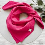 Musselin Dreieckstuch - PINK | Halstuch für Babys, Kinder & Erwachsene aus Baumwolle