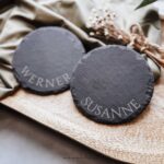 Schiefer Untersetzer | personalisiert (einzeln + Sparset) – Bild 3