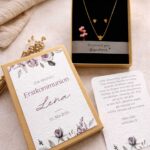 Personalisiertes Schmuck Geschenkset zur Erstkommunion oder Firmung