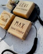 NEU: Personalisierte Geschenkbox 'NOAH' | mit Holz Rollmeter – Geldgeschenk zur Erstkommunion, Firmung oder Geburtstag – Bild 3