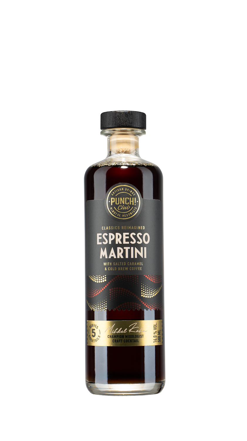 Espresso Martini Espresso Martini – Fertig gemixter Cocktail mit Kaffee & Salted Caramel (500 ml) ☕ Punch Club® – Bild 1