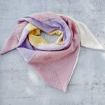 mixed schal - "JOY" | Mixed Musselin Dreiecksschal Damen – mehrfärbig | Öko-Tex zertifiziert | Pastell.rose:lavendel:sunnygelb:offwhite