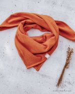 Musselin Tuch | Schal - ORANGE | Halstuch für Babys, Kinder & Erwachsene aus Baumwolle