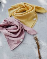 Musselin Tuch | Schal - Pastell ROSE oder SUNNY | Halstuch für Babys, Kinder & Erwachsene aus Baumwolle