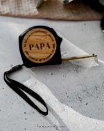 📏 Personalisierter Rollmeter 5 m mit Holz – Stahlmaßband mit Gravur – Bild 2