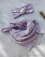 SHOP THE LOOK | #4 LAVENDEL.LOVE | Kombi aus Beanie oder Stirnband & Musselin Schal