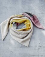 mixed schal - "SUNNY" | Mixed Musselin Dreiecksschal Damen – mehrfärbig | Öko-Tex zertifiziert | offwhite:sunnygelb:mint:pastell.rose – Bild 2