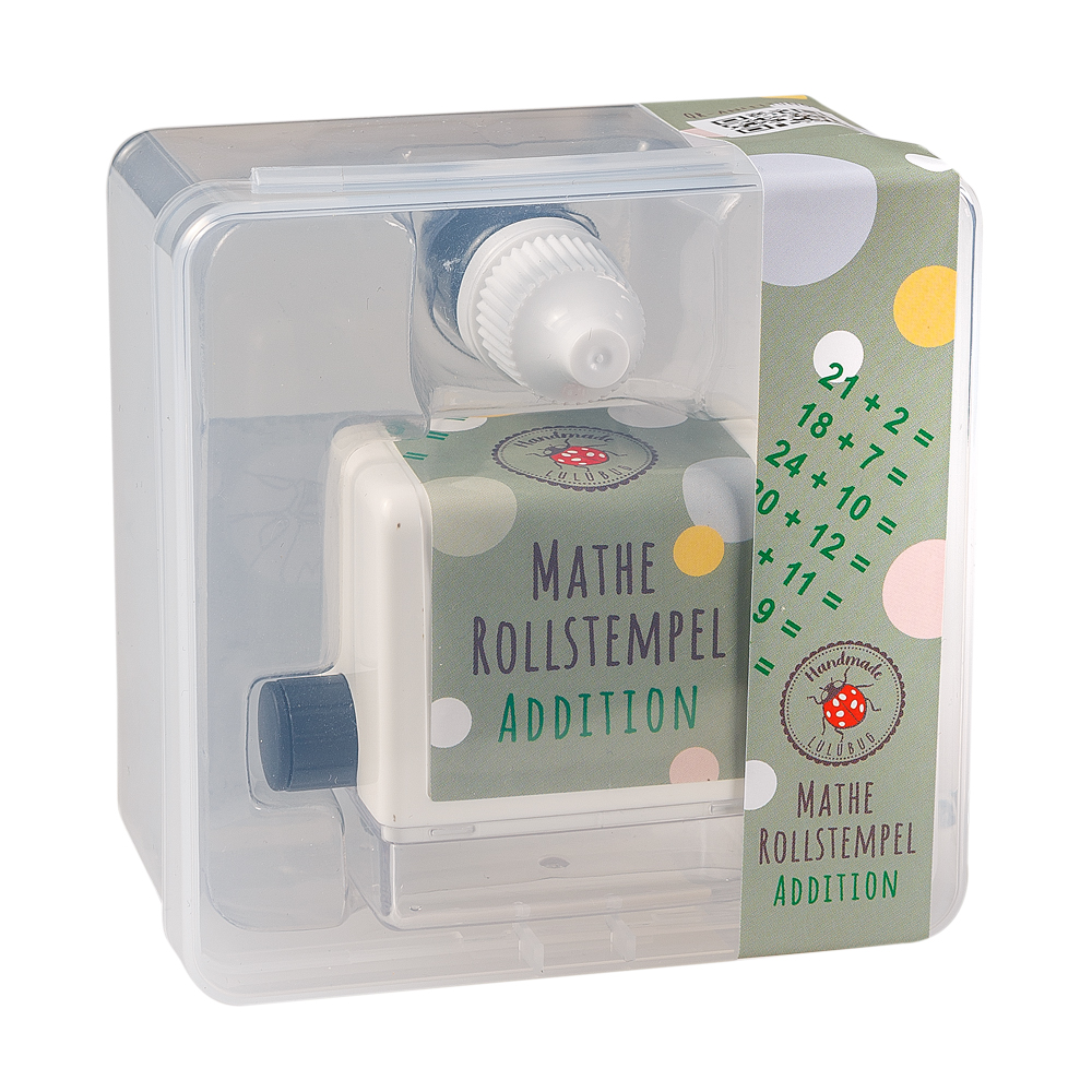 25401-Mathe-Rollstempel-Addition-vorne Mathe Rollstempel „Addition“ – Lernspiel für Kinder | Rechnen spielerisch üben – Bild 1