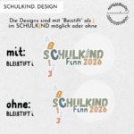 Schulkind Shirt ABC-"Finn" | personalisiert – Bild 2