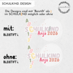Schulkind Shirt ABC-"Anja" | personalisiert – Bild 2