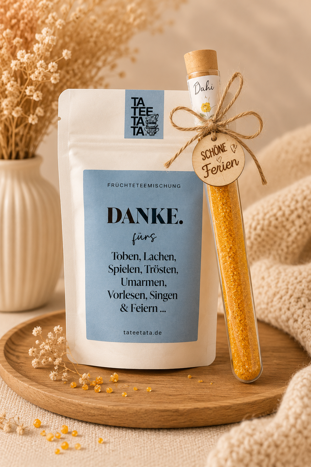 Geschenkset DANKE Tee + Gew Geschenkset aus Tee & Gewürz | verschiedene Auswahl – Bild 1