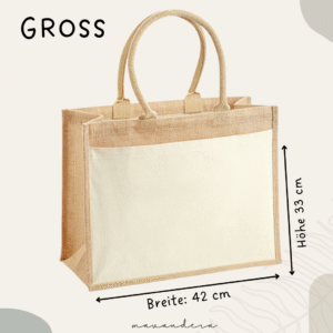 Jute Tasche - groß