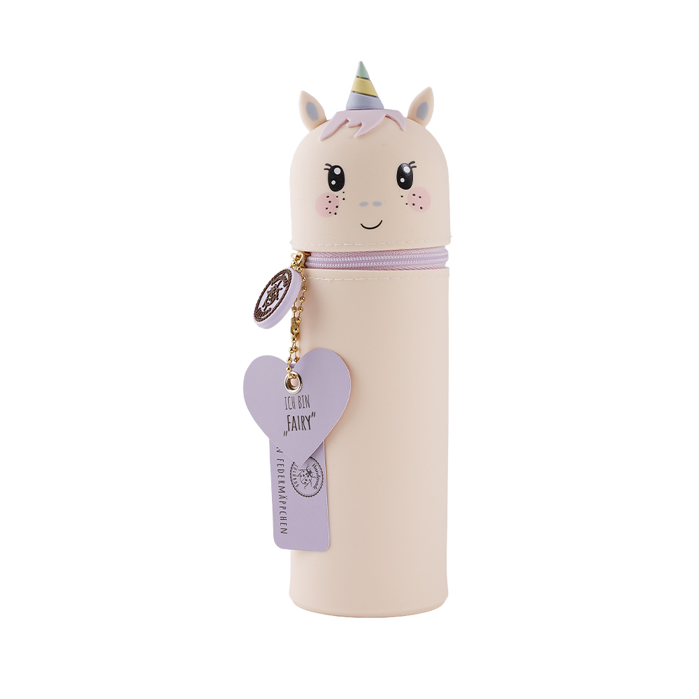 Fairy_front_9369 Lustiges Tiermäppchen aus Silikon - „Einhorn Fairy“ | Stifte Etui – Bild 1
