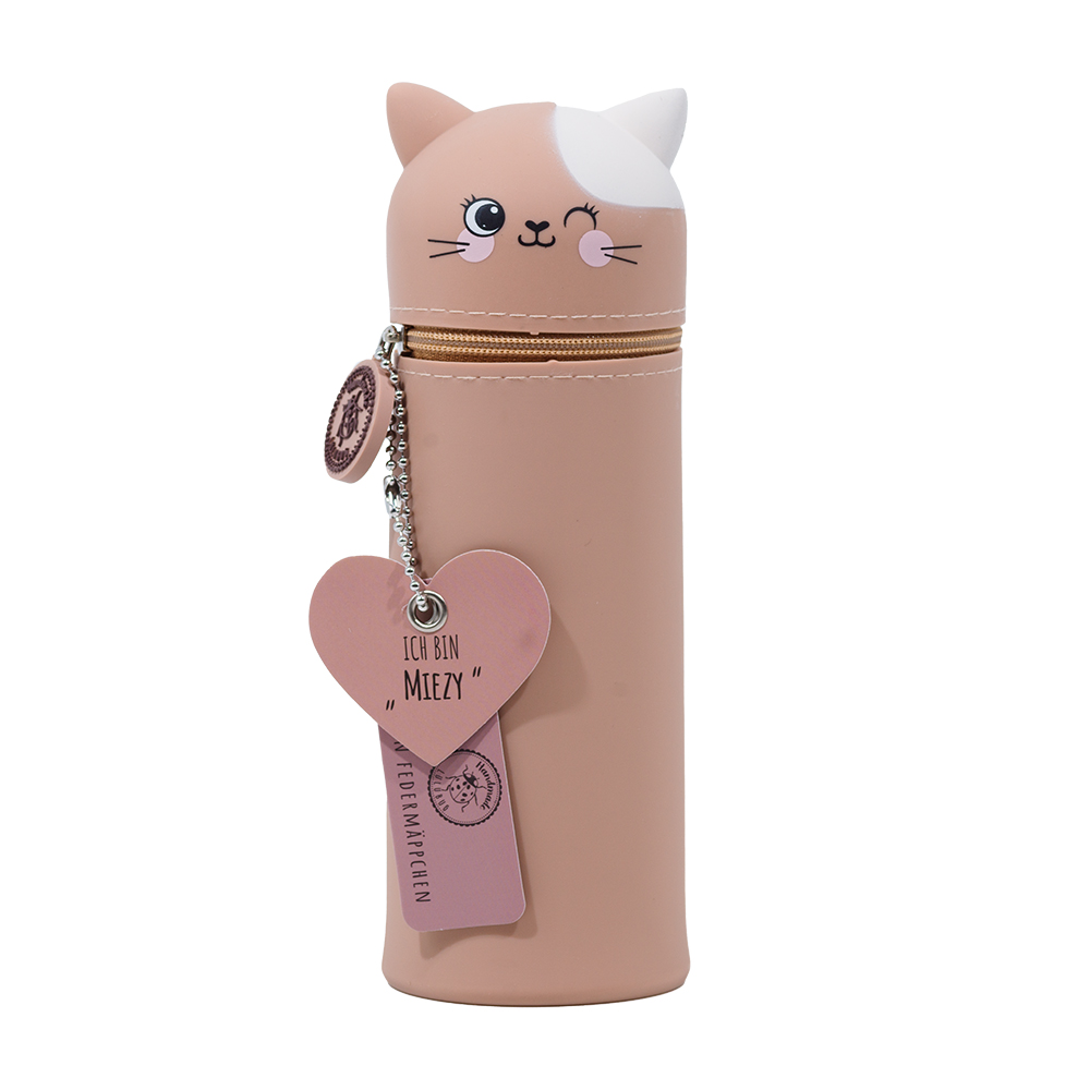 Maeppchen-miezy Lustiges Tiermäppchen aus Silikon - „Katze Miezy“ | Stifte Etui – Bild 1