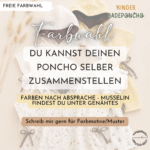 Musselin Bade Poncho KINDER - Freie Farbwahl