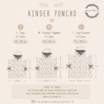 Musselin Bade Poncho KINDER | Segelboot & blaugrün – Bild 2