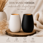Windlicht | Trauerlicht - INDIVIDUELL - personalisiert mit Wunschgravur inkl. Entwurf