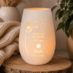 Windlicht | Trauerlicht - Design 'NALA' - personalisiert mit Wunschgravur