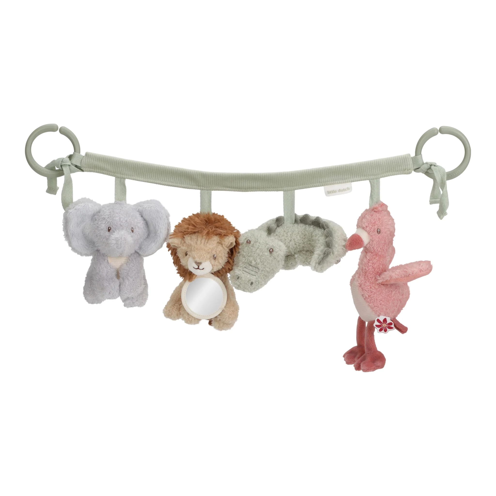 0034497_toy-chain-ld8311-product-4-shopify-square.jpg Kinderwagenkette Safari Friends - Maxicosi | Little Dutch | Personalisierung möglich – Bild 1