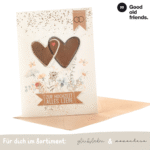 Hochzeit Blumenkarte | Herzen - good old friends