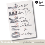 family postcards | ONKEL - good old friends