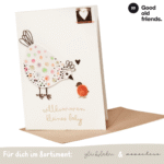 Willkommen kleines Baby | Karte  - good old friends