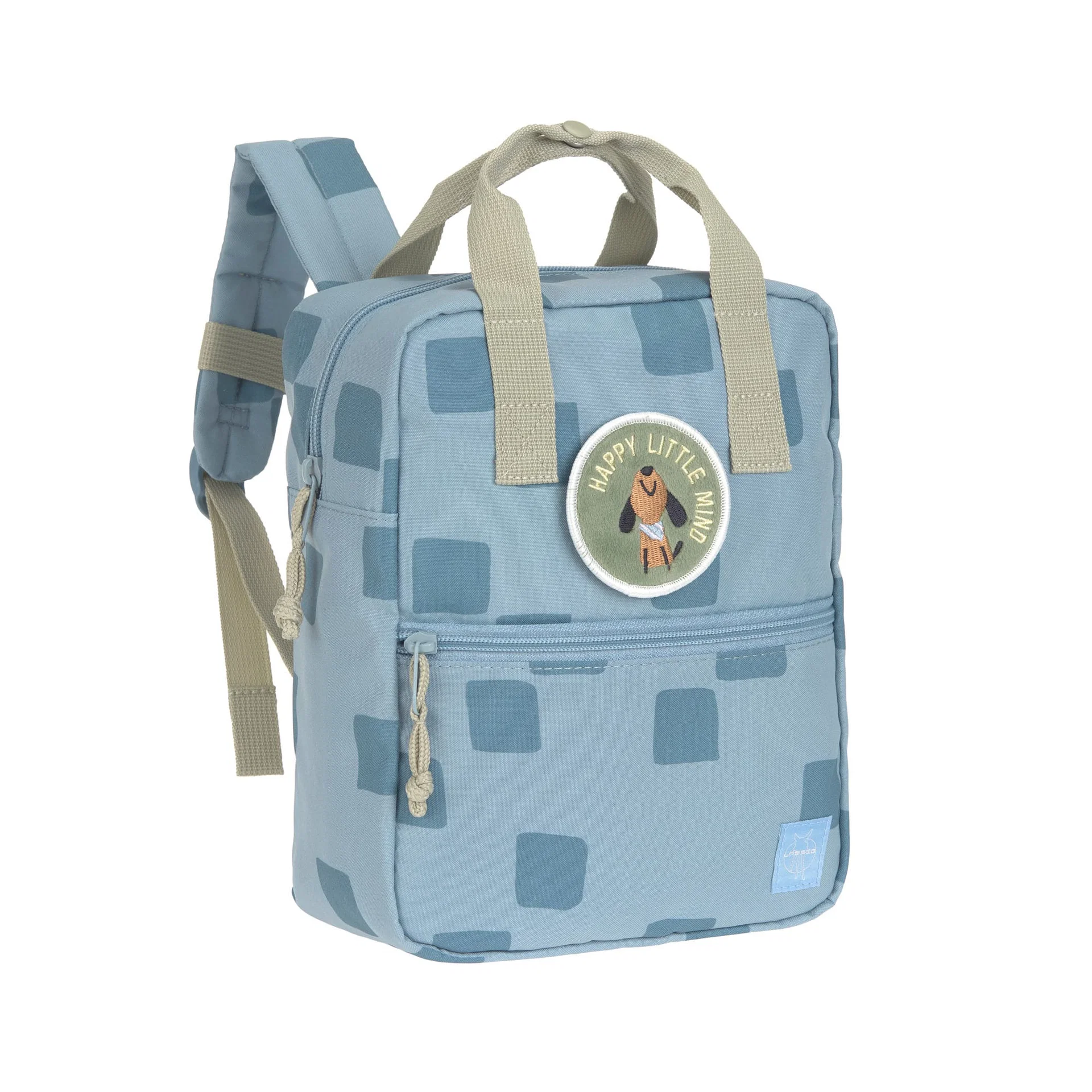 12030524015_1.jpg Kindergartenrucksack Square - Pattern Party Blau – Bild 1