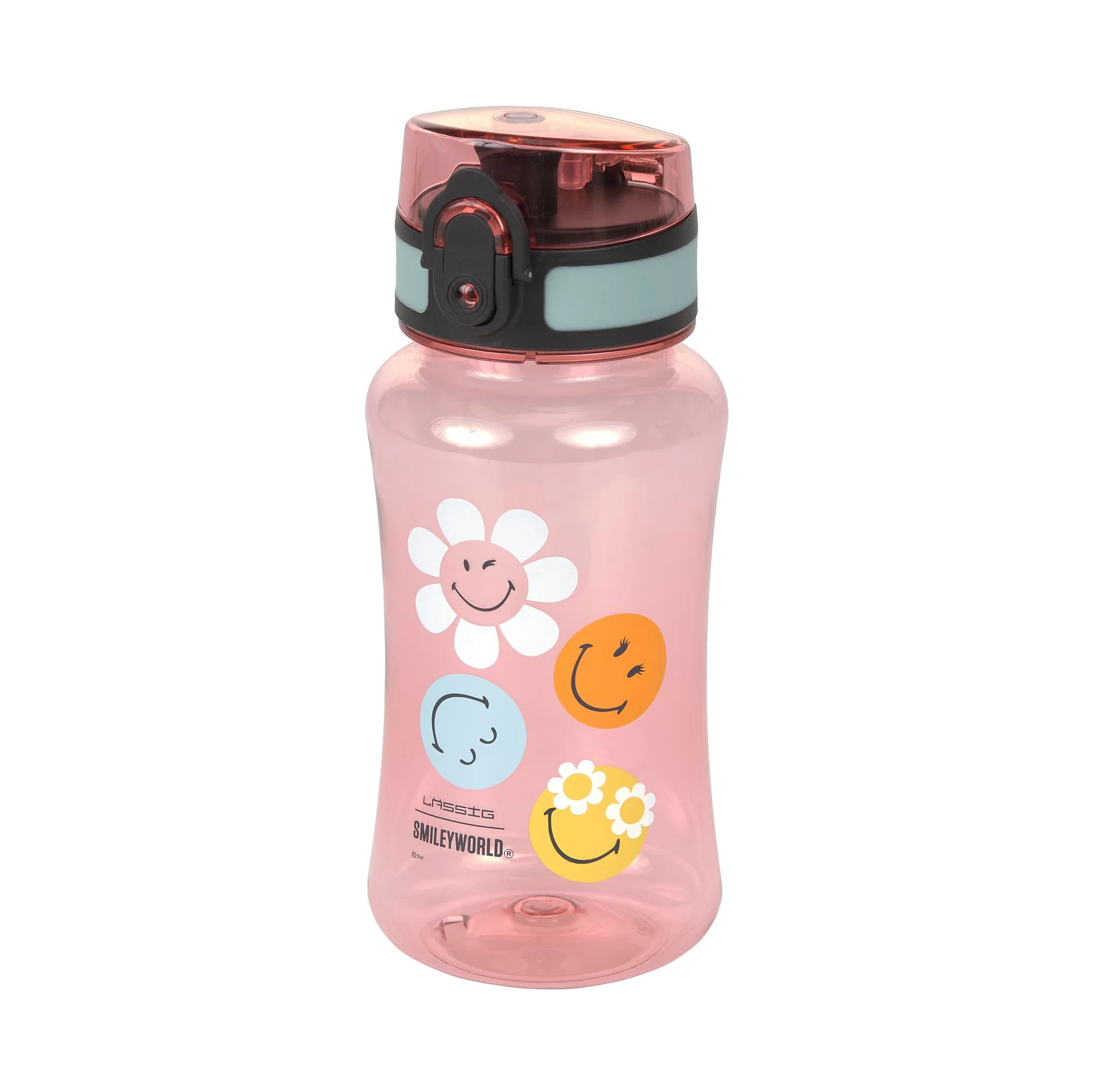 12100187156_1.jpg Tritan Kinder Trinkflasche 420 ml - Smileyworld Rosa – Bild 1