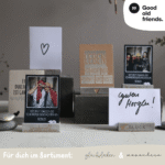 Kartenhalter | Goldenes Herz - good old friends – Bild 2
