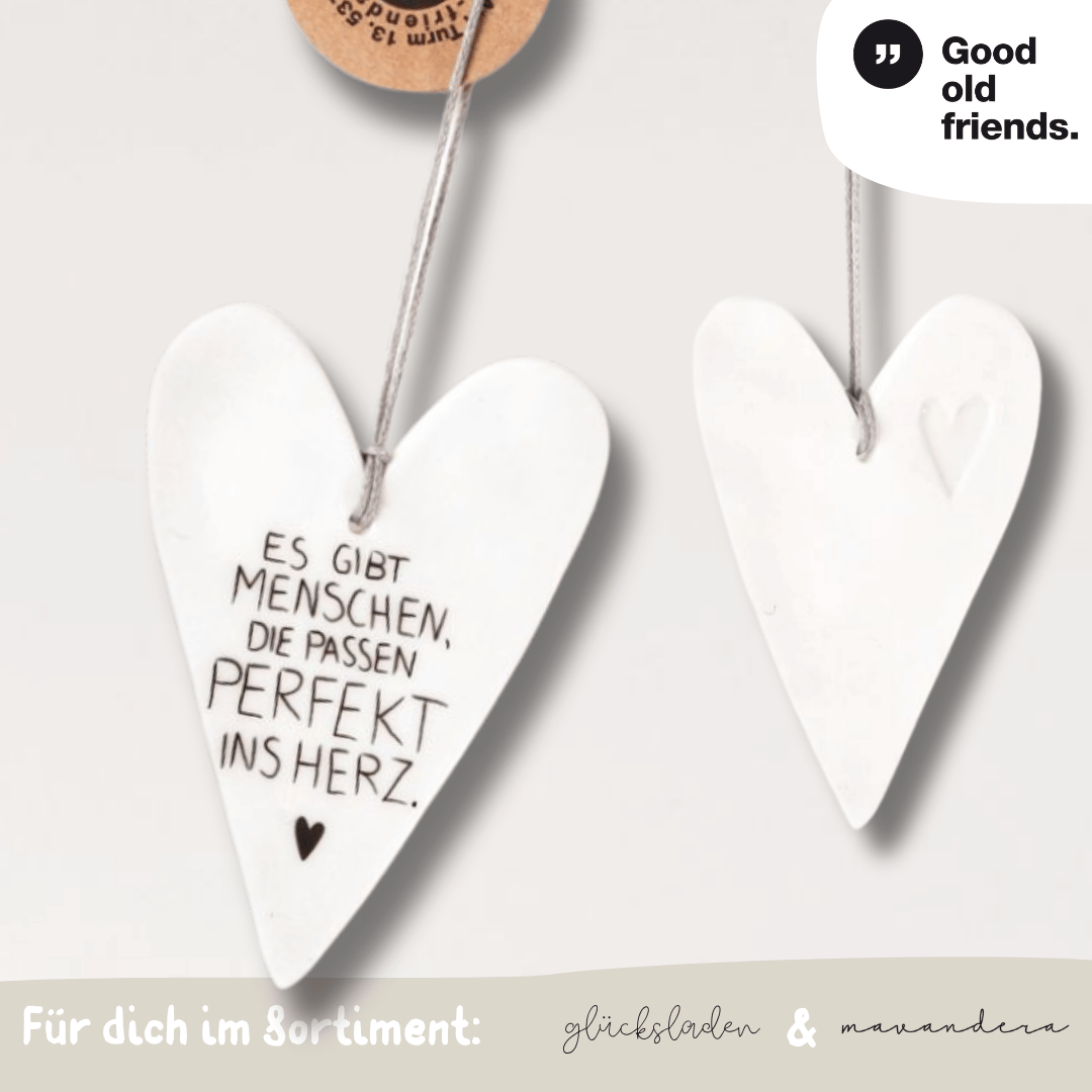 15955 Herzgeschichten | Es gibt Menschen, die passen perfekt ins Herz - good old friends – Bild 1
