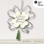 Kleeblatt Ornamente | Kleiner Glücksbringer - good old friends