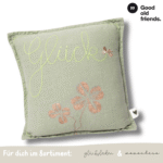 GLÜCK | Mini Kissen inkl. Reißverschluss und Inlay - good old friends