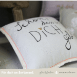 Schön, dass es dich gibt | Mini Kissen inkl. Reißverschluss und Inlay - good old friends – Bild 3
