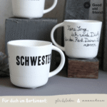 SCHWESTER | Familientasse mit Spruch - good old friends