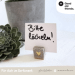 Mini Kartenhalter | Goldenes Herz - good old friends – Bild 3